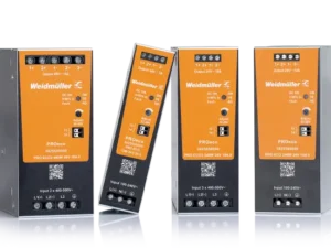 Fontes Weidmuller lado a lado em um fundo branco. Imagem adicionada para efeito visual das fontes da marca.