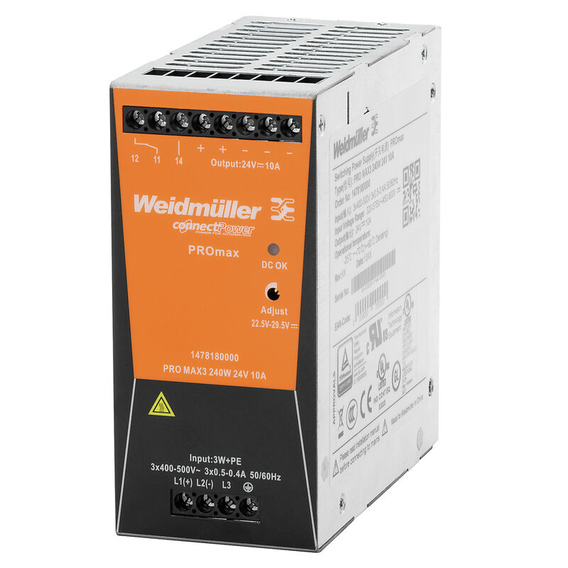 1478180000 Fonte PRO MAX3 240W 24V 10A Weidmuller