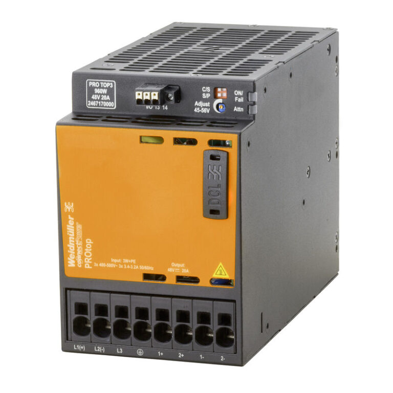 2467170000 Fonte PRO TOP3 960W 48V 20A Weidmuller 2467170000 Fonte PRO TOP3 960W 48V 20A Weidmuller