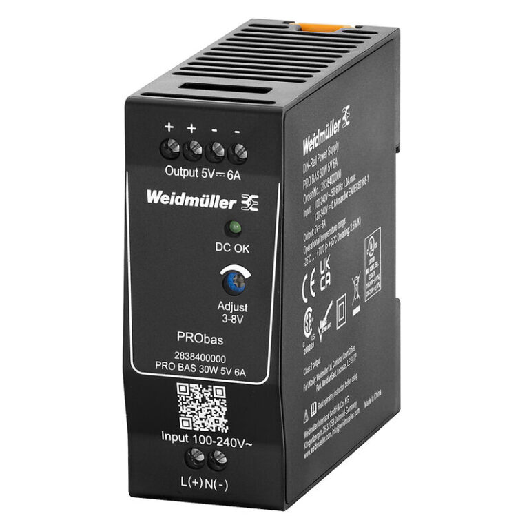 2838400000 Fonte PRO BAS 30W 5V 6A Weidmuller 2838400000 Fonte PRO BAS 30W 5V 6A Weidmuller