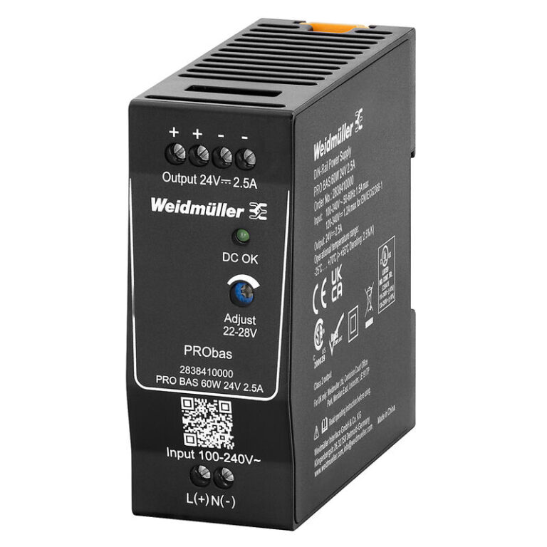 2838410000 Fonte PRO BAS 60W 24V 2 5A Weidmuller 2838410000 Fonte PRO BAS 60W 24V 2 5A Weidmuller