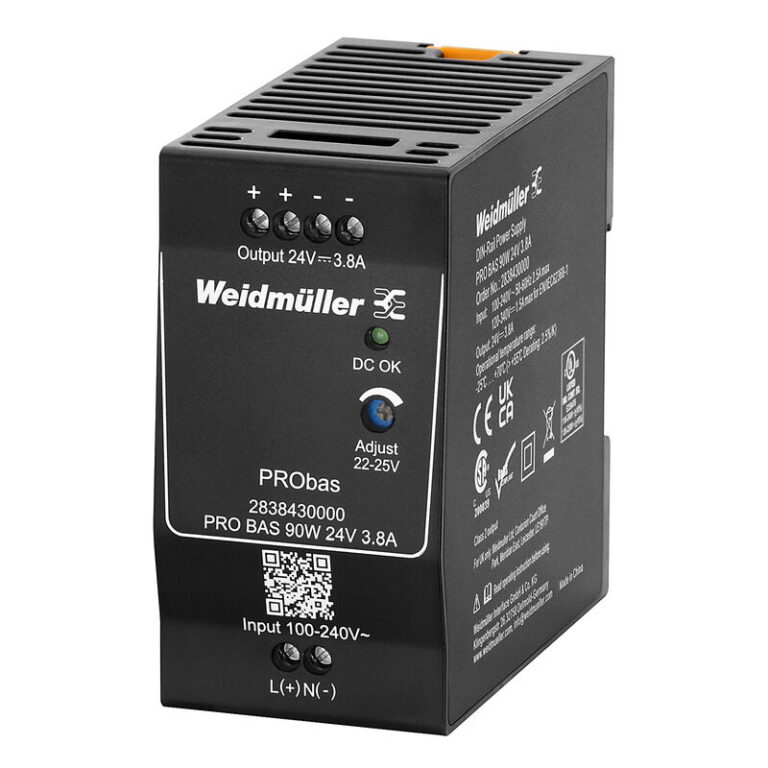 2838430000 Fonte PRO BAS 90W 24V 3 8A Weidmuller 2838430000 Fonte PRO BAS 90W 24V 3 8A Weidmuller