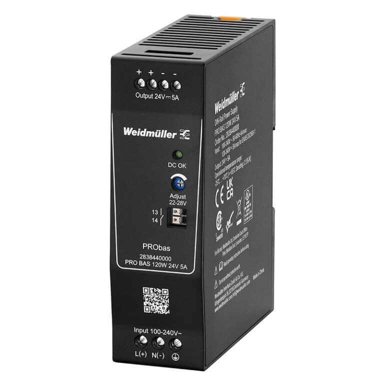 2838440000 Fonte PRO BAS 120W 24V 5A Weidmuller 2838440000 Fonte PRO BAS 120W 24V 5A Weidmuller