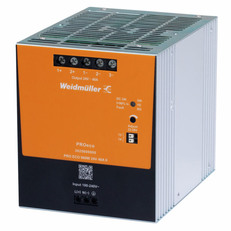 3025600000 Fonte PRO ECO 960W 24V 40A II Weidmuller 3025600000 Fonte PRO ECO 960W 24V 40A II Weidmuller